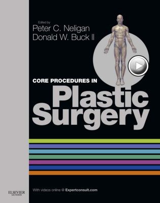 Bìa sách Core Procedures in Plastic Surgery của Peter C Neligan và Donald W Buck II