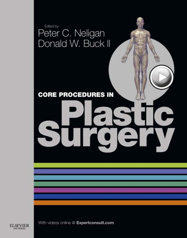 Bìa sách Core Procedures in Plastic Surgery của Peter C Neligan và Donald W Buck II