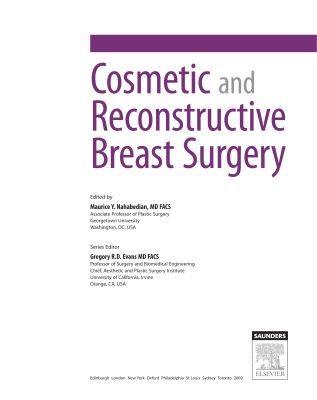 Cosmetic and Reconstructive Breast Surgery - Sách phẫu thuật thẩm mỹ và tái tạo ngực