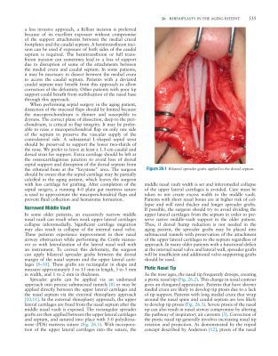 Sách Master Techniques in Facial Rejuvenation - Chương 26: Phẫu thuật nâng mũi cho người lớn tuổi