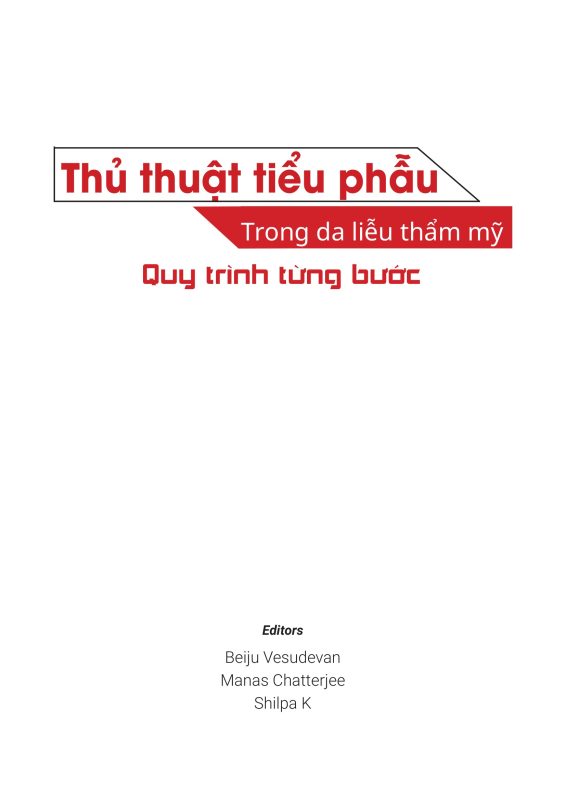 bìa sách Các tiểu phẫu trong da liễu thẩm mỹ quy trình từng bước