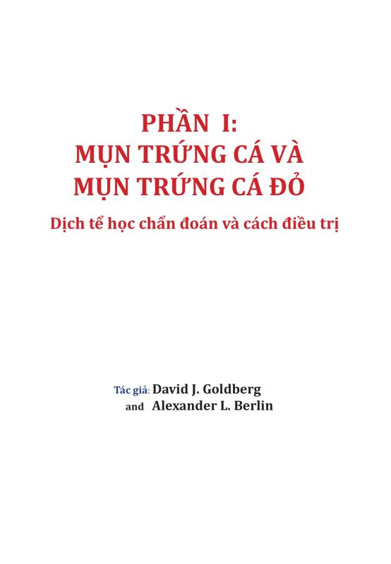 Sách Mụn trứng cá và Mụn trứng cá đỏ - David J. Goldberg