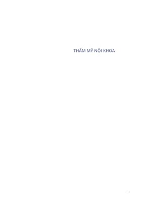 Bìa sách Thẩm Mỹ Nội Khoa chủ biên TS.BS Nguyễn Trọng Hào