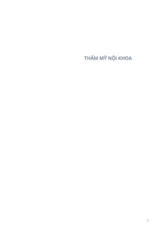 Bìa sách Thẩm Mỹ Nội Khoa chủ biên TS.BS Nguyễn Trọng Hào