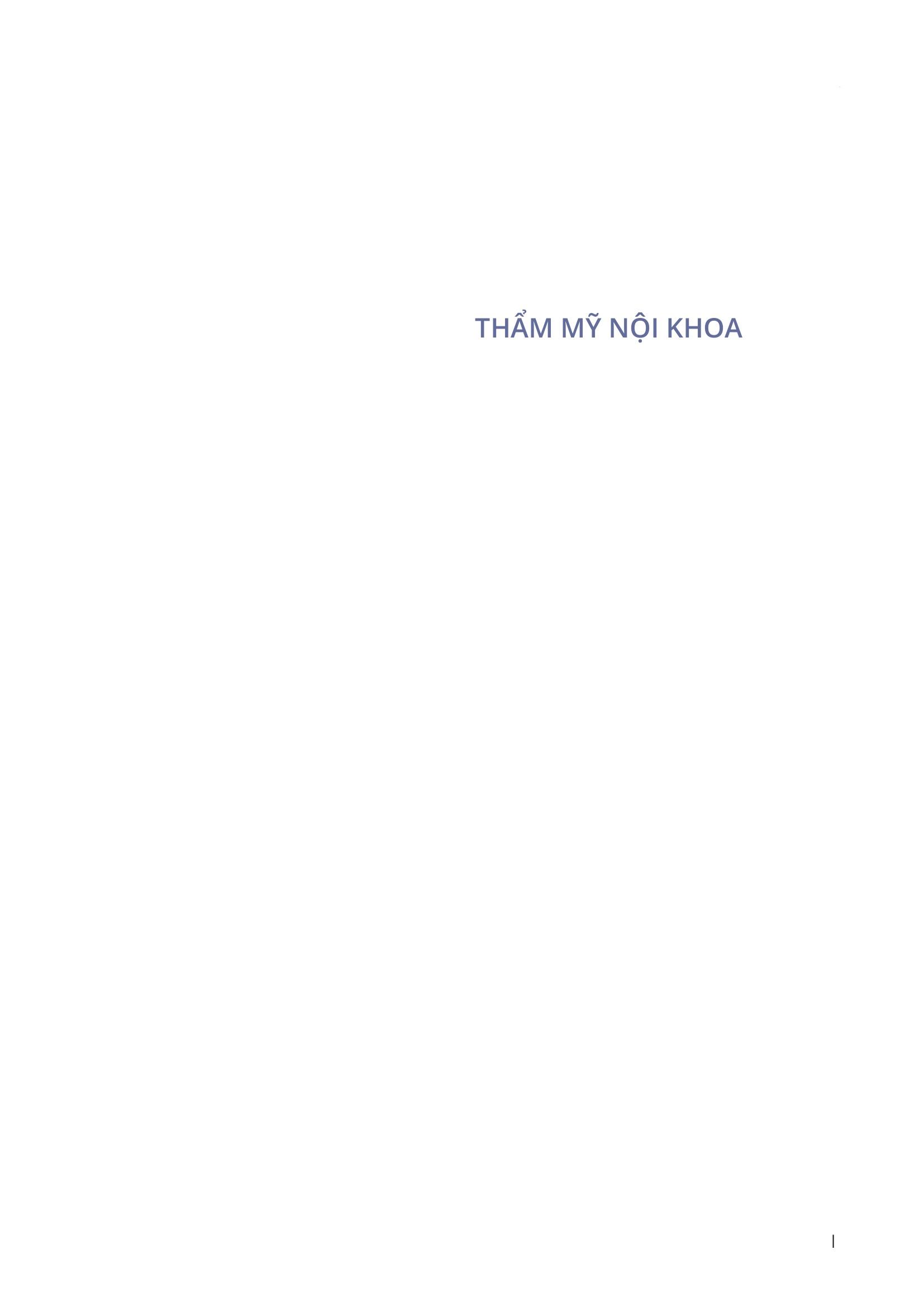 Bìa sách Thẩm Mỹ Nội Khoa chủ biên TS.BS Nguyễn Trọng Hào